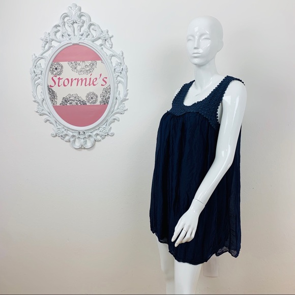 Sofia | Silk Blue Babydoll Dress - Picture 5 of 7
